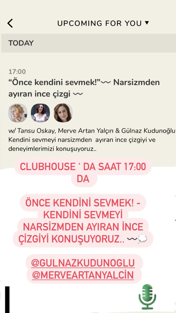 Clubhouse: Önce Kendini Sevmek